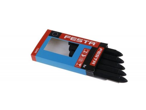 Zsírkréta fekete 5db/CS FESTA