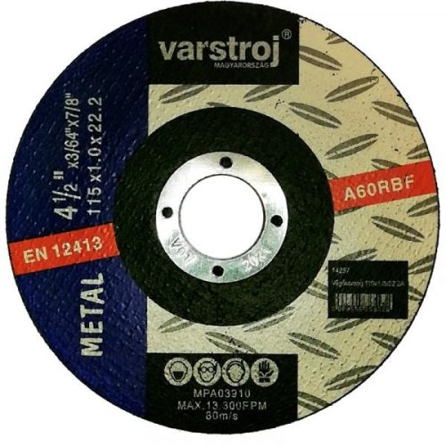 Trennscheibe 115 × 1,0x22,2 Die Varstroj