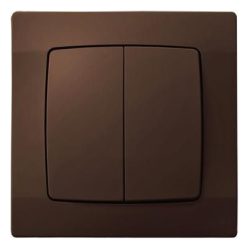 Kronleuchterschalter KOMPLETT BRAUN SCHADEN 105