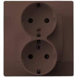 ERDE DOPPELSTECKER KOMPLETT BRAUN BESCHÄDIGUNG