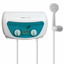   Vízmelegítő  elektromos, Atmor Multi Digital, zuhanyzóhoz, 3 fűtési fokozat 2 kW/3 kW/5 kW, 300 x 180 x 110 mm