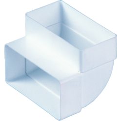 Csatlakozó könyök, föggőleges, 90 g, 60 x 120 mm