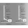 Isoliertes Linearelement für Kamin, 200/250 mm, 1 m