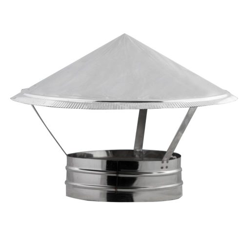 Edelstahlhut, regendicht, 250 mm
