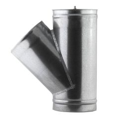 Edelstahlkamin 135 Grad + Stopfen 200/250 mm