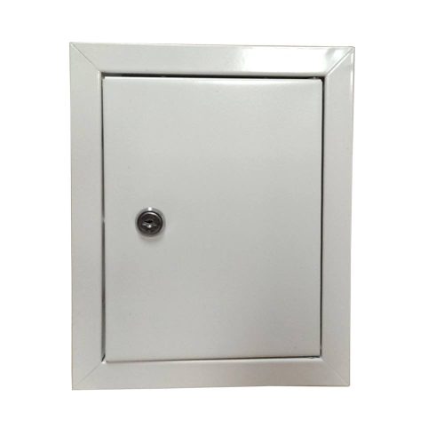 Szellőző ajtó kulccsal, fém, 200 x 300 mm