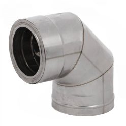 90 Grad Abgaskrümmer, isoliert, 130/180 mm