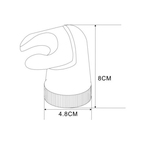 Brausehalter, verstellbar, Kadda 1112114, chrom