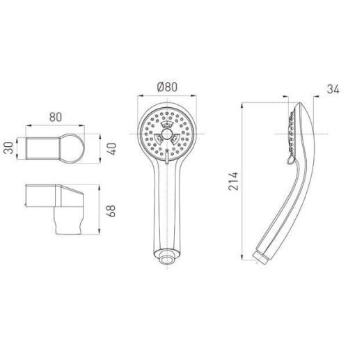 Duschkopf Ferro U300