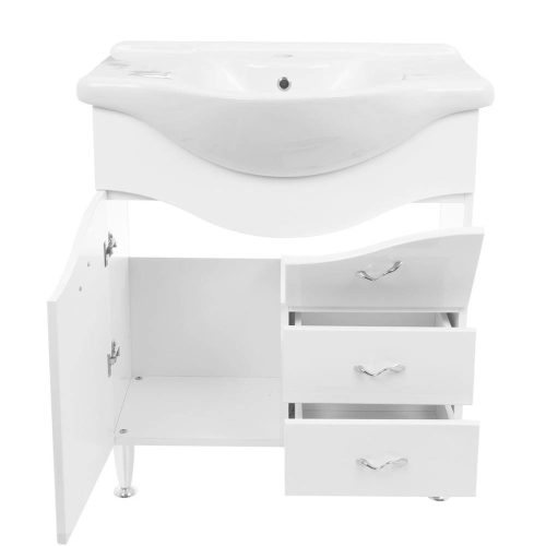 Badezimmerschrank + Waschbecken 86x75x46cm Rimini 975S