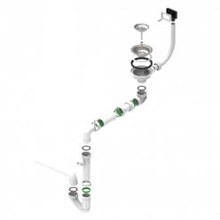 Siphon für Küchenspüle, Kunststoff