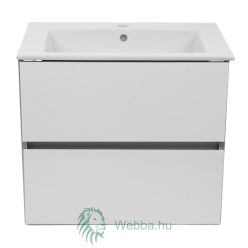   Fürdőszoba mosdó + Roca Cube mosogató, fiókos, fehér, függesztett, 65 x 55 x 43 cm