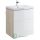 Fürdőszobai bútor mosdókagylóhoz, Cersanit Smart, fiókokkal, fehér / hamu, függesztett beépítés, 60 x 45 x 67 cm