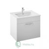 Fürdőszoba mosdó + mosdó Martplast Star 600, fiókkal, fehér, függesztett, 60 x 47 x 52 cm