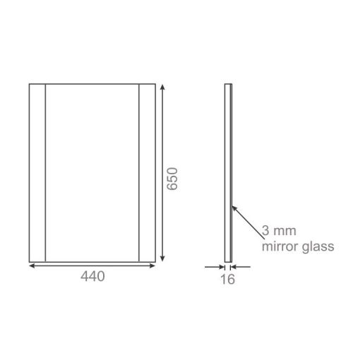 Fürdőszoba szekrény tükörrel+mosdó Start 500