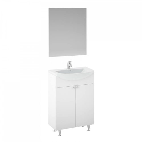 Fürdőszoba szekrény + mosdó + tükör, 55 x 78 x 42,5 cm Start550