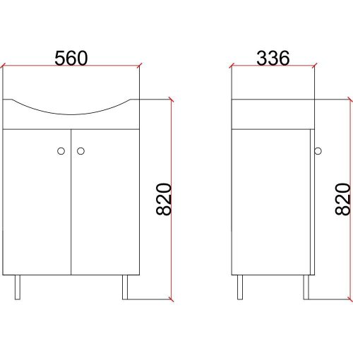 Badezimmerständer Martplast 56 x 33,6 x 72 cm
