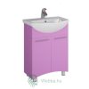 Fürdőszobai bútor mosdókagylóhoz, Martplast Reflex 600, ajtóval, lila, 56 x 34 x 85 cm
