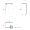 Fürdőszoba bútor mosdókagylóhoz, Martplast Reflex 600, ajtókkal, bordó, 56 x 34 x 85 cm