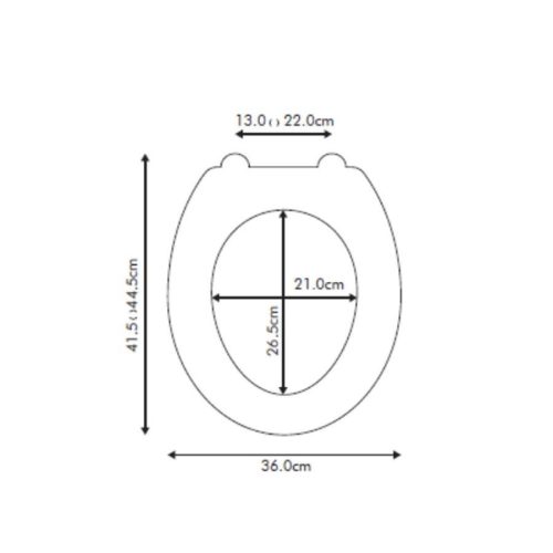WC-Sitz Meer 360x415mm