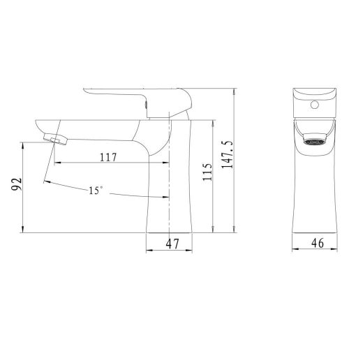Waschtischarmatur, Ferro Tina 38001