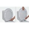 WC ülőke, Duroplast, Benefit Slim DS0A5T002, fehér, lassan záródó, 378 x 415/465 mm