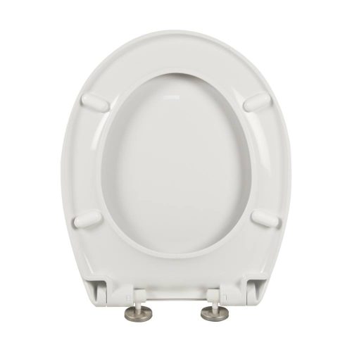 WC-Sitz, Polypropylen, Eurociere Creta 1108E, weiß, langsam schließend, 370 x 445 mm