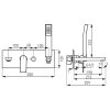 Mischbatterie mit integrierter Badewanne / Dusche, Ferro Platto BPL11P