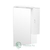 Fürdőszoba szekrény tükörrel és világítással, 1 ajtós, jobb, Savini Due Rimini, fehér, 81 x 106 x 17,5 cm
