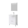 Fürdőszoba szekrény + mosdókagyló + tükör Savini Due Facile, 65 x 88,5 x 45,5 cm