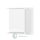 Fürdőszoba szekrény tükörrel és világítással, egyajtós, jobb, Savini Due Eco, 58,4 x 15,1 x 57,1 cm