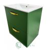 Fürdőmaszk + mosdó Martplast Loyd, fiókos, zöld, 60 x 82 x 46 cm