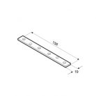ANSCHLUSSPLATTE 156 X 19 / 2,0 MM VERZINKT