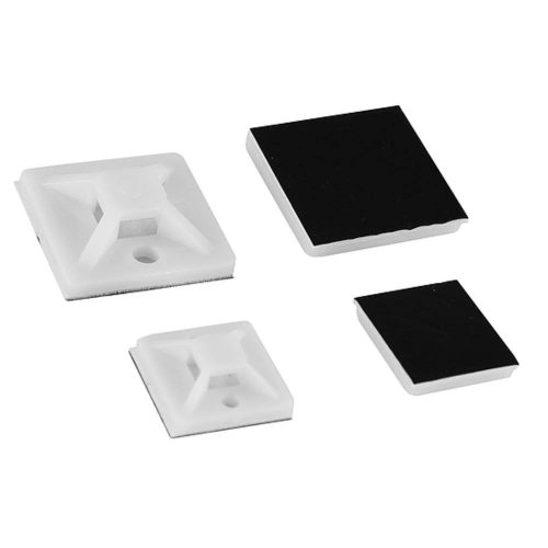 Kabelbinderfuß, weiß, 20x20mm, 25Stk. / Packung