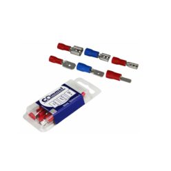   Isolierter Slipper Pin, 0,5-1,5 mm2, 6,3 mm, 25 Stück / Packung