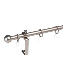   STANGENENDE METALL MATT NICKEL D = 16 MM 200 CM (MIT ZUBEHÖR)