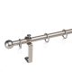STANGENENDE METALL MATT NICKEL D = 16 MM 200 CM (MIT ZUBEHÖR)