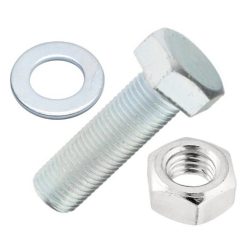   HEXAGON KOPFSCHRAUBE M6X30 + MUTTER + UNTERLEGSCHEIBE SB 10 Stück / Packung