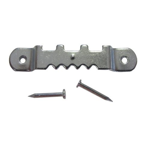 KÉPKERETAKASZTÓ FOGAZOTT 60X8MM +SZEG HORGANYZOTT SB   10 db/csomag