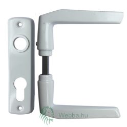   SB Ajtókilincs 410 + Ajtócím 55mm Lővér Cilinderlyukas Fehér