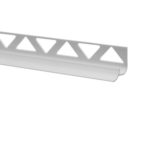 PVC profil belső sarokhoz, fehér, 10 mm, 2,5 m