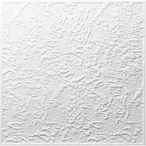 Álmennyezeti lap, F Constanta, klasszikus, fehér, 50 x 50 cm