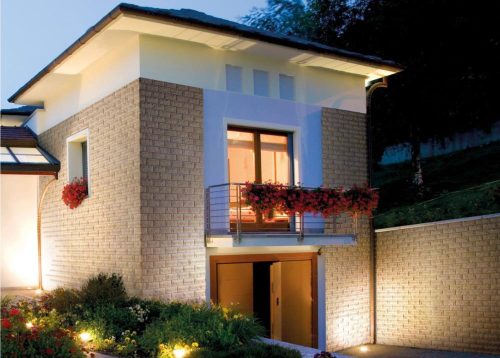 Dekostein, innen/außen, Building Flamme, hellbeige (Karton = 0,73 qm)