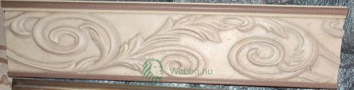 Dekorfliese, Denver, creme, Bandmuster, 6 x 25 cm