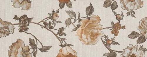 Dekorfliese Nish Creme Blumenmatte 20 x 50 cm