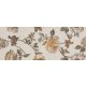 Dekorfliese Nish Creme Blumenmatte 20 x 50 cm
