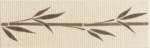 Dekorfliese, Bambusmuster, B-21 beige, 8 x 25 cm