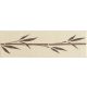 Dekor csempe, Bambusz minta, B-21 bézs, 8 x 25 cm
