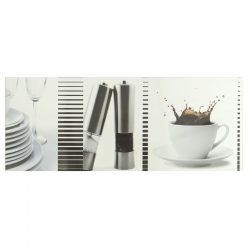 Dekorfliesen, Capuccino, glänzend, 20 x 50 cm