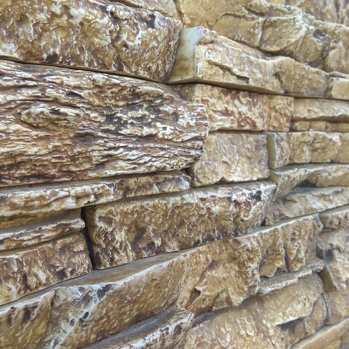 Dekostein, drinnen / draußen, Montana 06, dunkelgrau, creme (Karton = 0,6 qm)